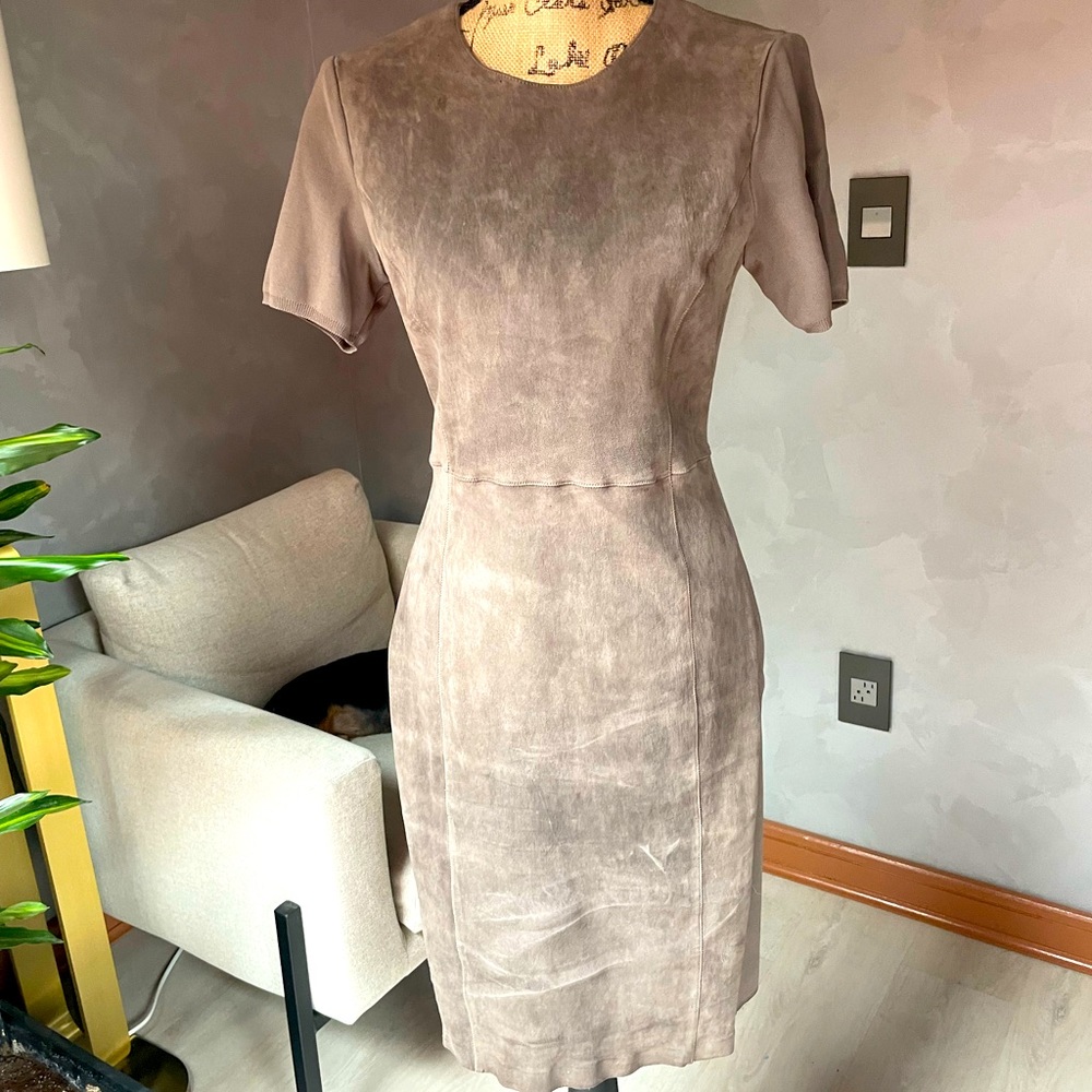 Elie Tahari suede dress